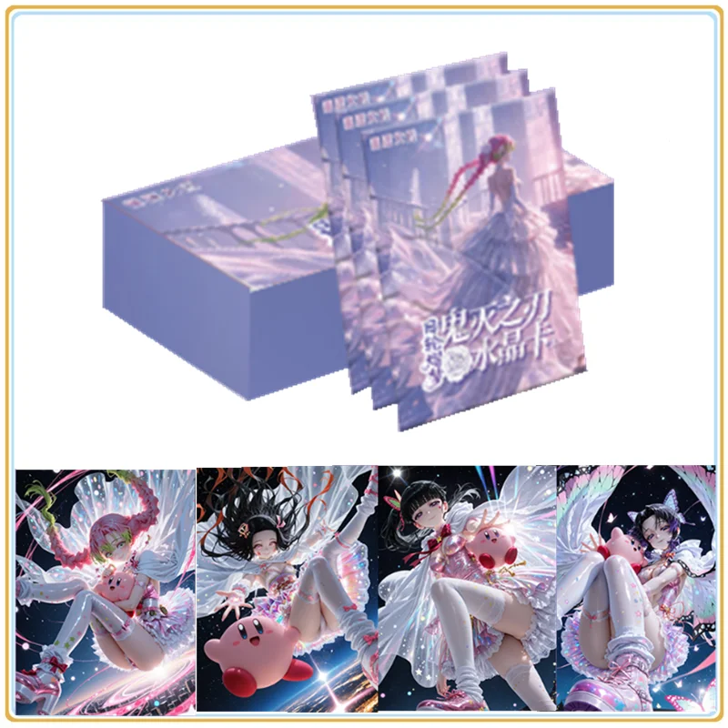 

Новые оригинальные художественные карты Demon Slayer Crystal Booster Box, официальная коллекция аниме-коллекций, подарок в японском стиле для фанатов, карты