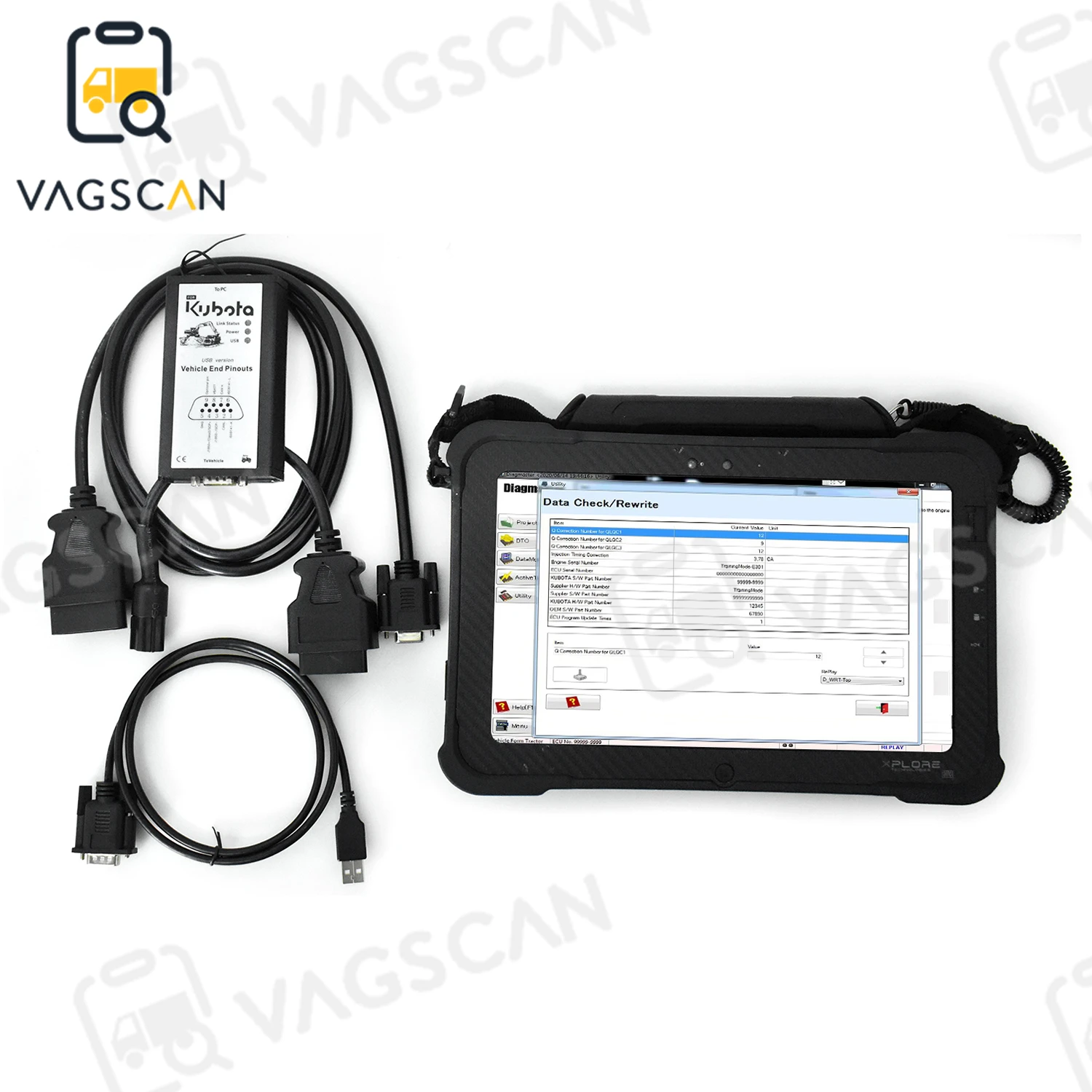 

New Version For KUBOTA DIAGNOSTIC Kit PYTHON for kubota diagmaster Python interface KUBOTA Takeuchi Diagnostic Tool+Xplore Table