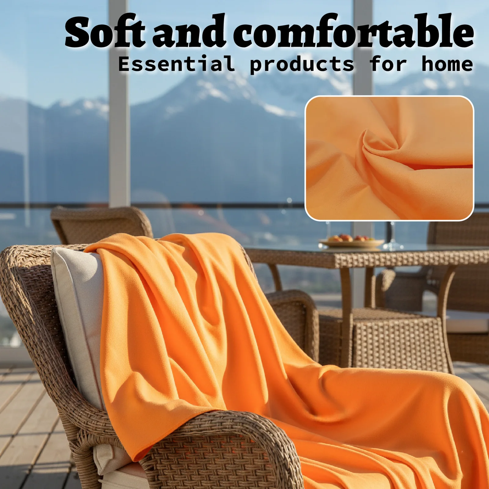 Purple Orange Beach Towel, Quick Dry Sand-resistant Bath Sheet_voghion.com