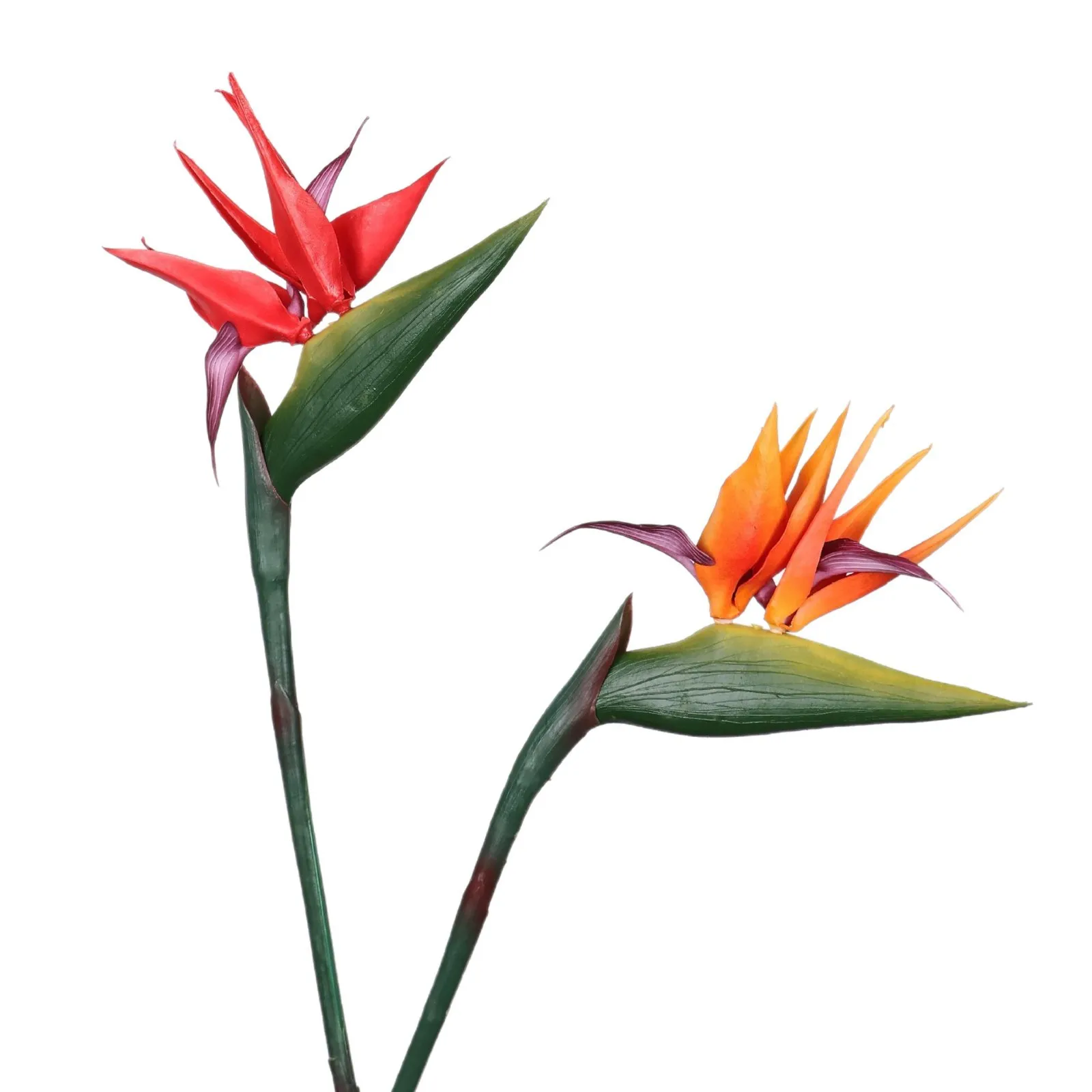 33 Inch Artificial Bird Of Paradise Plant Single Stem Faux Tropical Flower For Home Decoration And Floral Arrangement - view 5