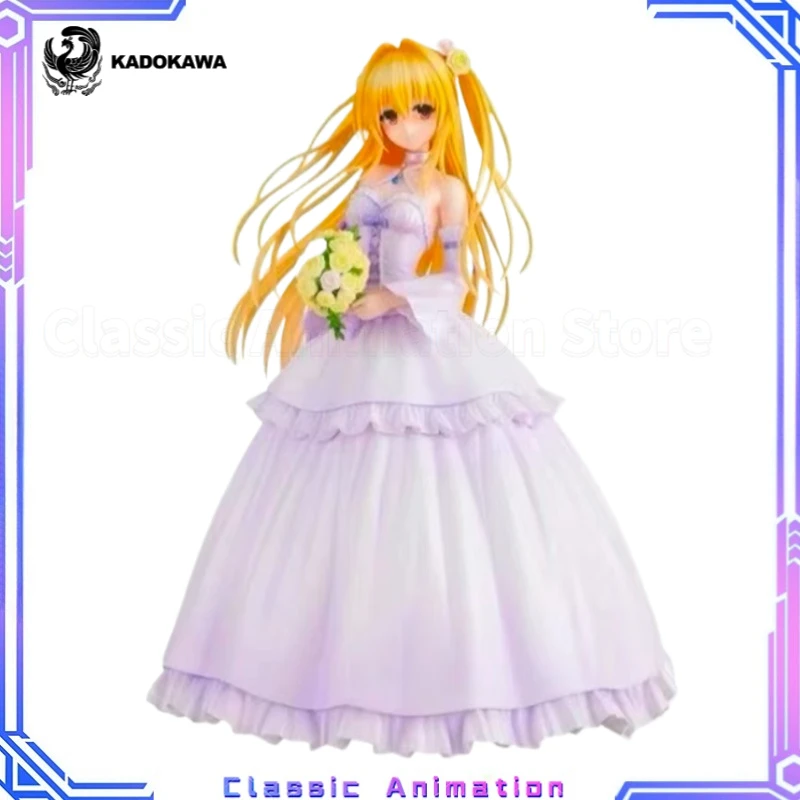 【Originale】KADOKAWA CAworks To Love-Ru Darkness Golden Darkness Abito da sposa Figure in scala 1/7 Modelli da collezione Giocattoli anime
