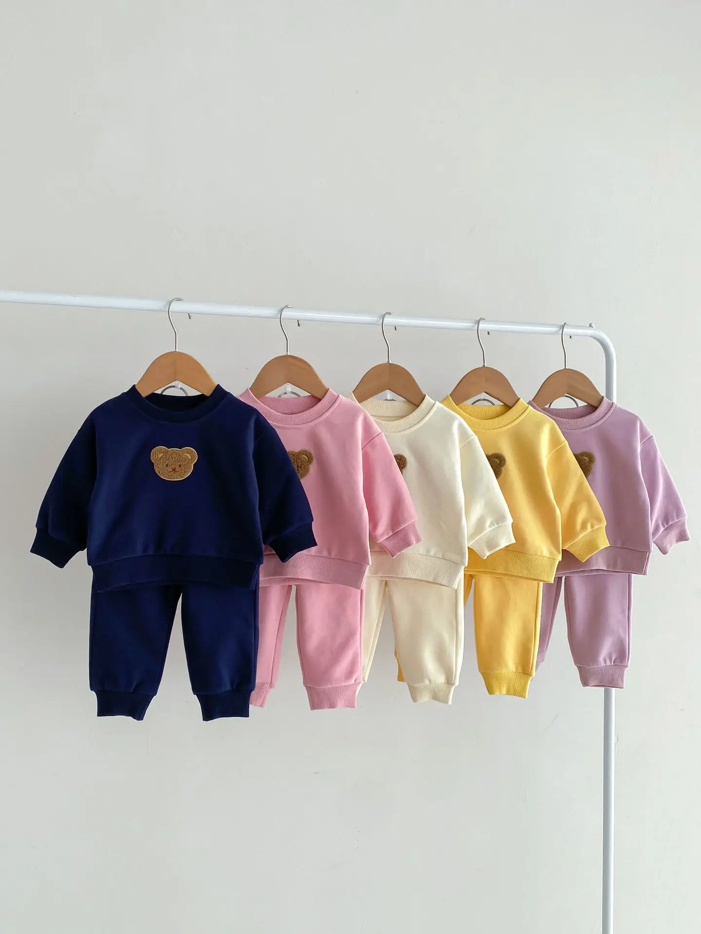 

0-4 Years Baby Clothing Autumn Winter Sets 2024 New Bear Pullover Sweatshirt Sweatpants 2pcs Outfit Infants Boys Sets Sports Sui