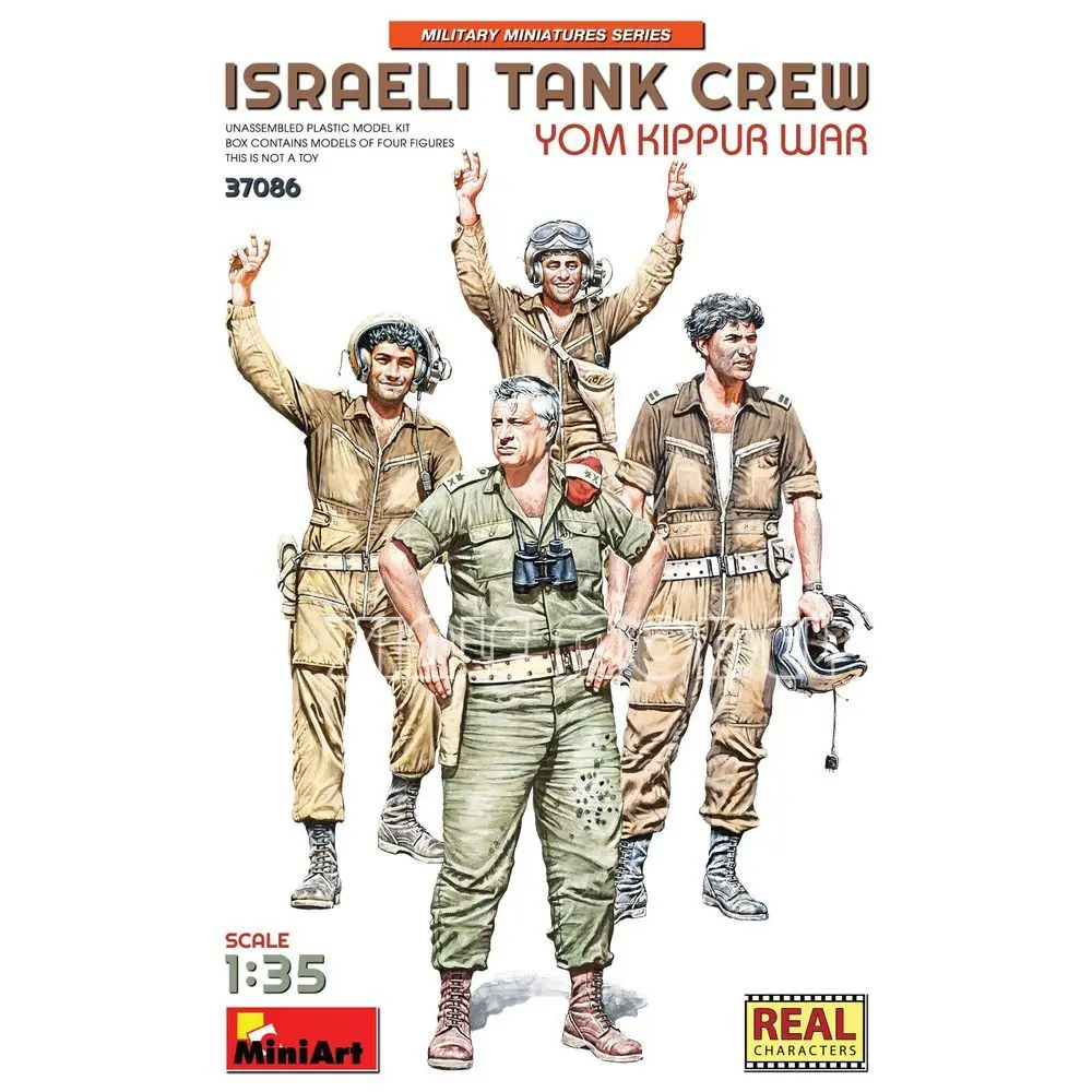 

Комплект пластиковой собранной модели MiniArt 37086, израильский танк Crew, Yom Kippur War 1/35