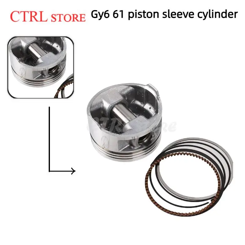 

Suitable for go kart/beach bike GY6 engine cylinder and piston sturdy and durable