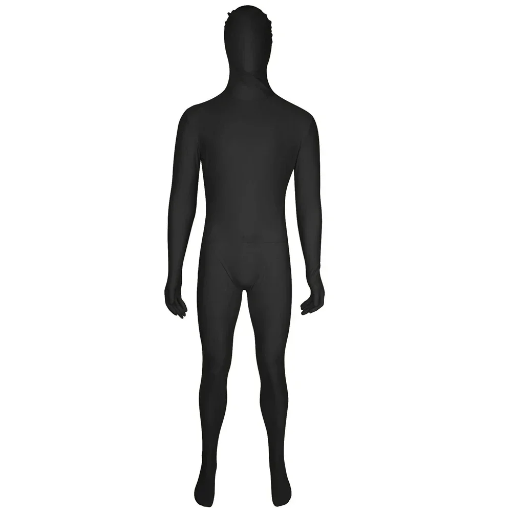 Costume de Cosplay Zentai IQUE dex Noir Trempé pour Adulte, Catsuit Serré, Halloween, Homme et Femme