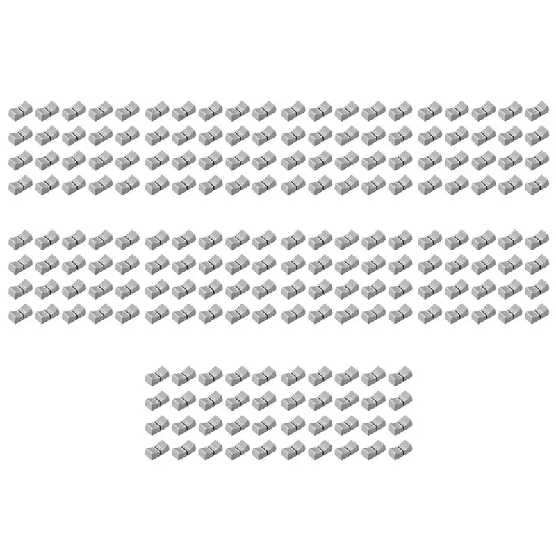 

AFOURT-200Pcs 24Mmx11mmx10mm Console Mixer Slider Fader Knobs Replacement For Potentiometer Gray Knob Black Mark