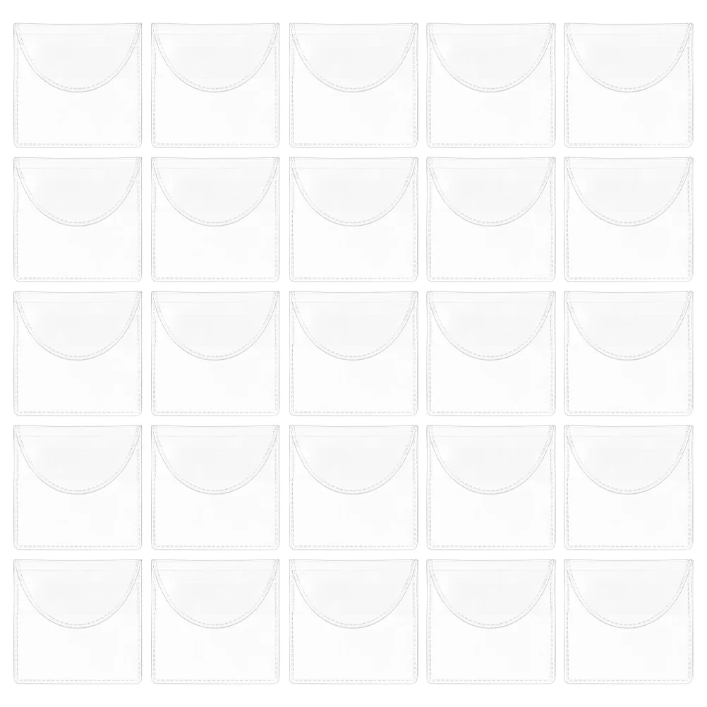 50 قطعة من حقيبة تخزين العملات المعدنية، حاملات بلاستيكية للنقود، منظم الجيب، مجلدات حافظة من البولي فينيل كلوريد