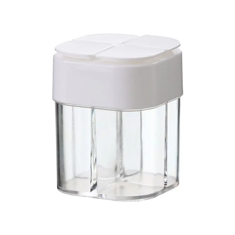 

Four In One Seasoning Jar Portable Transparent Seasoning Spice Black Pepper Suitable For Outdoor Barbecue Picnic Camping Supplie