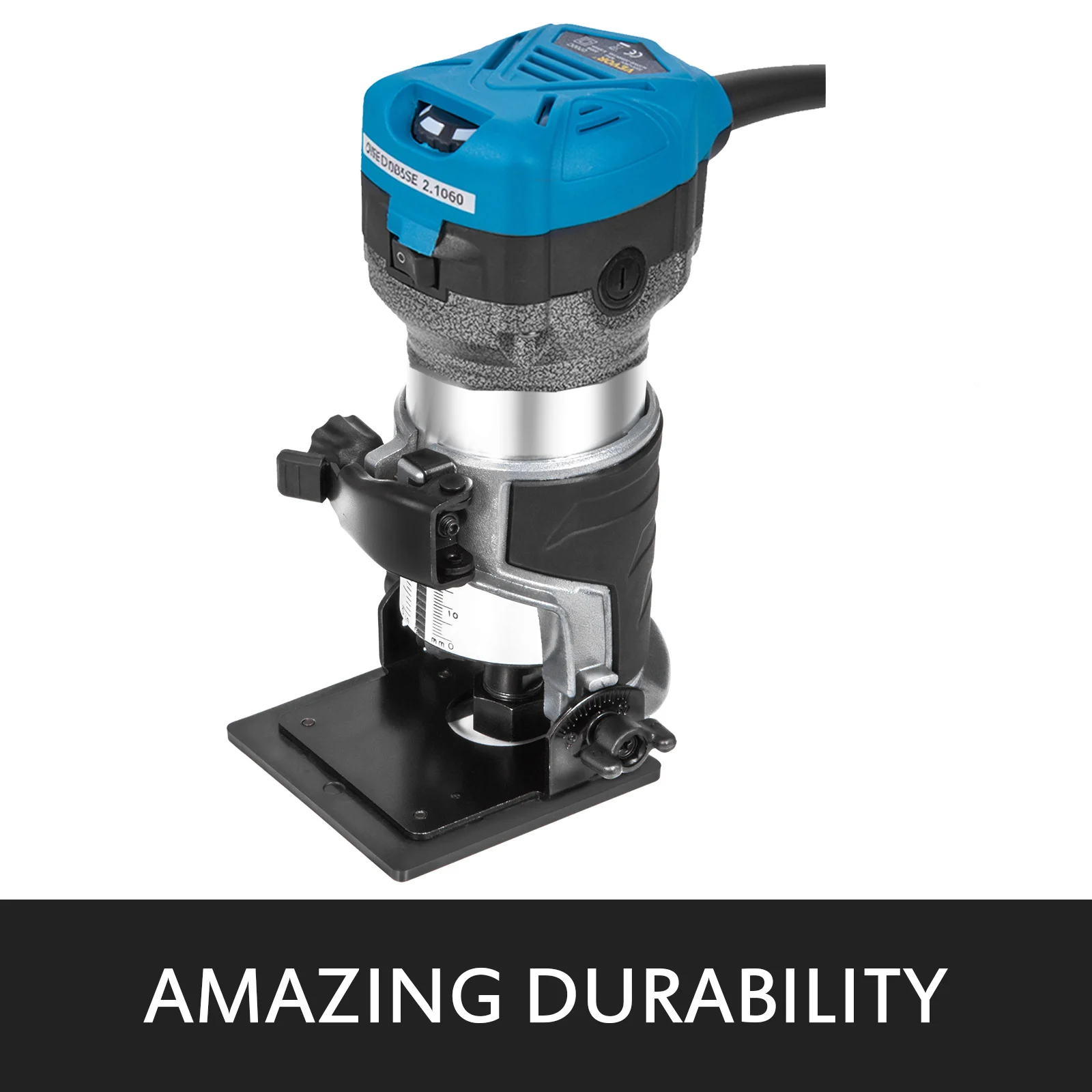 VEVOR 800W Soft Start Compact Router Kit متغير السرعة 10000-30000 دورة في الدقيقة مع قاعدة ثابتة وقاعدة يغرق وقاعدة إمالة وقاعدة إزاحة