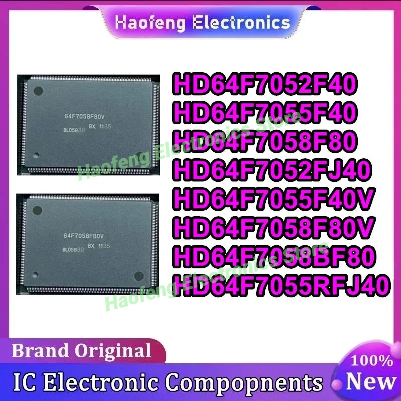 

HD64F7052F40 HD64F7055F40 HD64F7058F80 HD64F7052FJ40 HD64F7055F40V HD64F7058F80V HD64F7058BF80 HD64F7055RFJ40 QFP NEW ORIGINAL