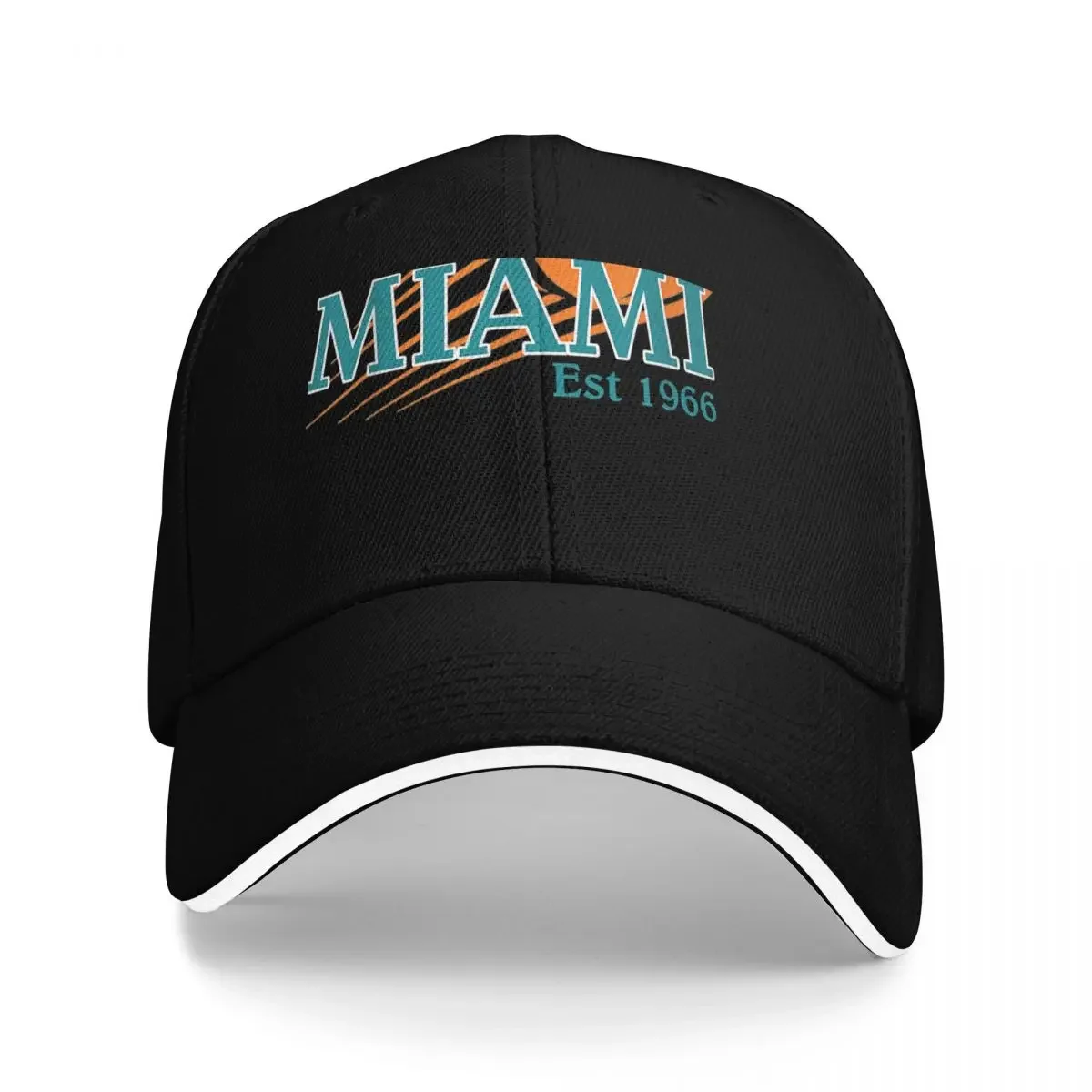 Miami Est 1966 Sports Team Athletic Novelty Dolphin Baseball Cap Custom Cap Hat Baseball Cap Mountaineering Mens Hats Women's