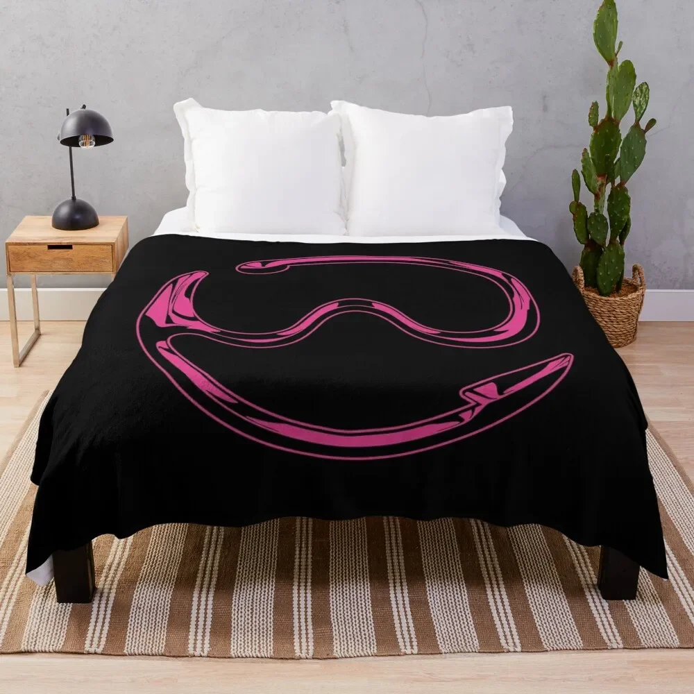 

Gaga Chromatica logo (Pink Chrome) Throw Blanket Bed Fashionable Hairy Cute Plaid Blankets