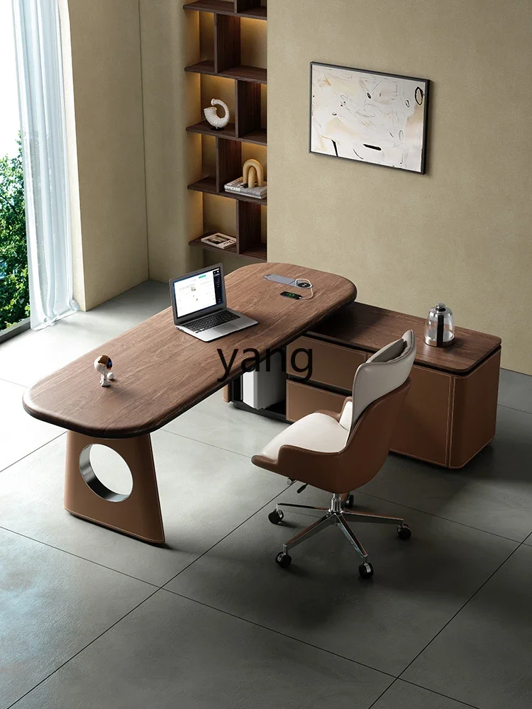 LMM Eckschreibtisch Home Study Möbel Anzug Kombination Retro-Stil Modell Computertisch
