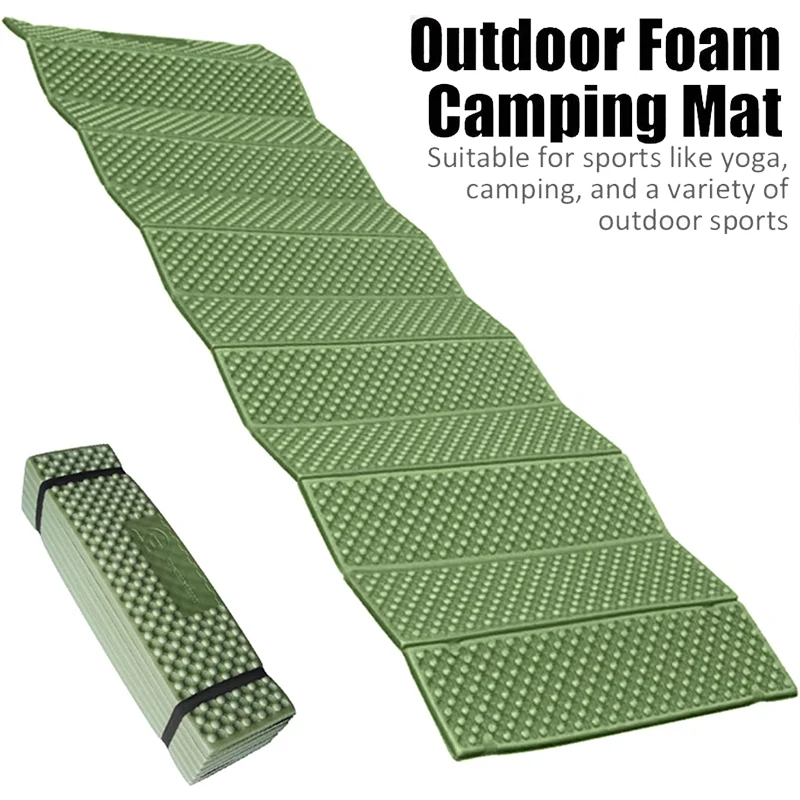 Outdoor Floor Mat Folding Camping Mat Ultralight Beach Foam Mat Moisture Proof Waterproof Foldable Sleeping Pad for Yoga Outdoor