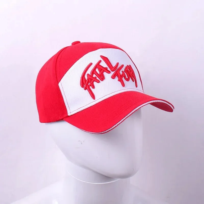 Fatal Fury boxing emperor Terry hungry Wolf said cloth hat embroidery cap cotton baseball hat net hat