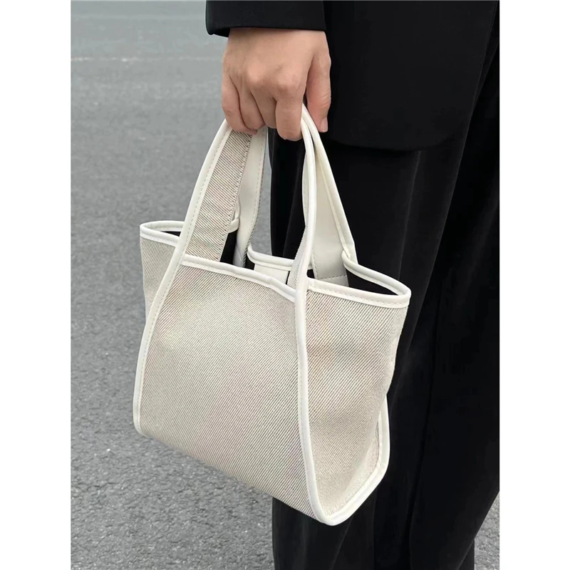 

Повседневная парусиновая большая сумка, женская большая сумка на одно плечо, модная сумка-тоут, мягкая сумка ape