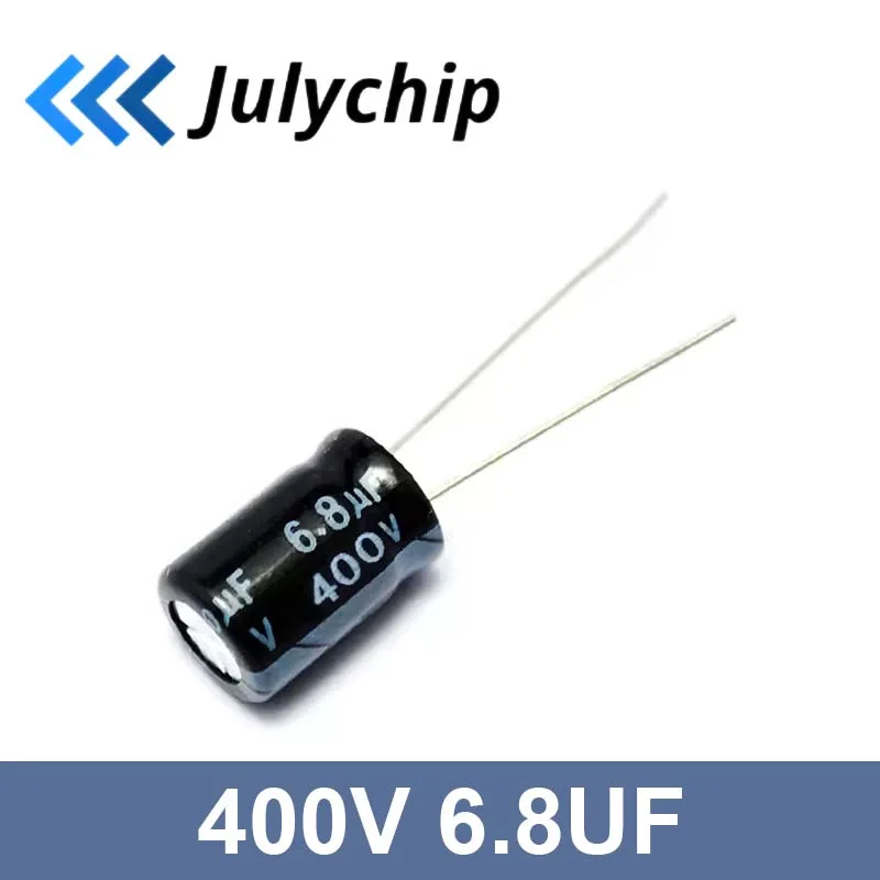 

30pcs/lot 400V 6.8UF High Frequency Low Impedance 400V 6.8uF Aluminum Electrolytic Capacitor Size 10*13MM 20%.