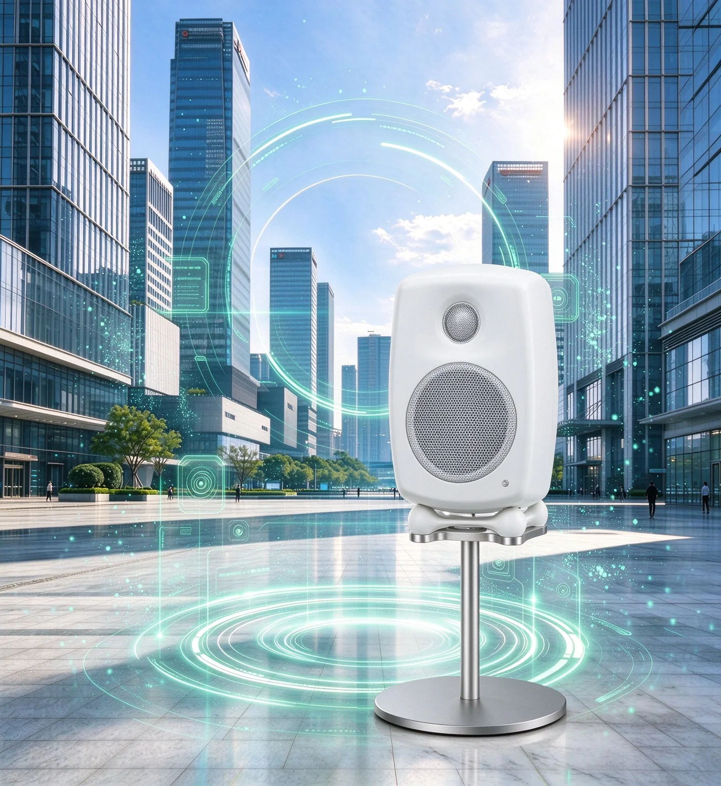 Desktop Stand For Genelec (G1/G2/G3/8010/8020/8030) Tune Speaker Orientation To Improve Sound Localization And Achieve Precise