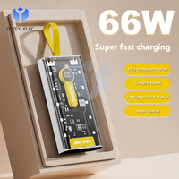 Mobile Power Transparent Case DIY Kit Remaining Power Display Battery Case PD 22.5W Fast Charging DIY Mobile Power