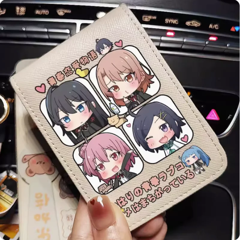 

Anime Yukinoshita Yukino Yuigahama Yui Cartoon Fashion Wallets PU Purse Card Holder Money Bag Gift B342 Cosplay