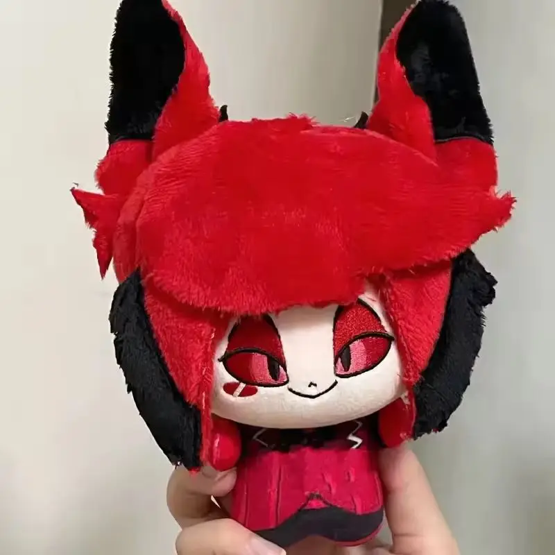 ตุ๊กตาผ้ากำมะหยี่ขนาด 10 ซม. ตัวละครจากอนิเมะเกม Hell Hotel ซีรีส์ Pentious Alastor Vox Lucifer Angel ของเล่นตุ๊กตาห้อยกระเป๋า พวงกุญแจ ของขวัญคริสต์มาส