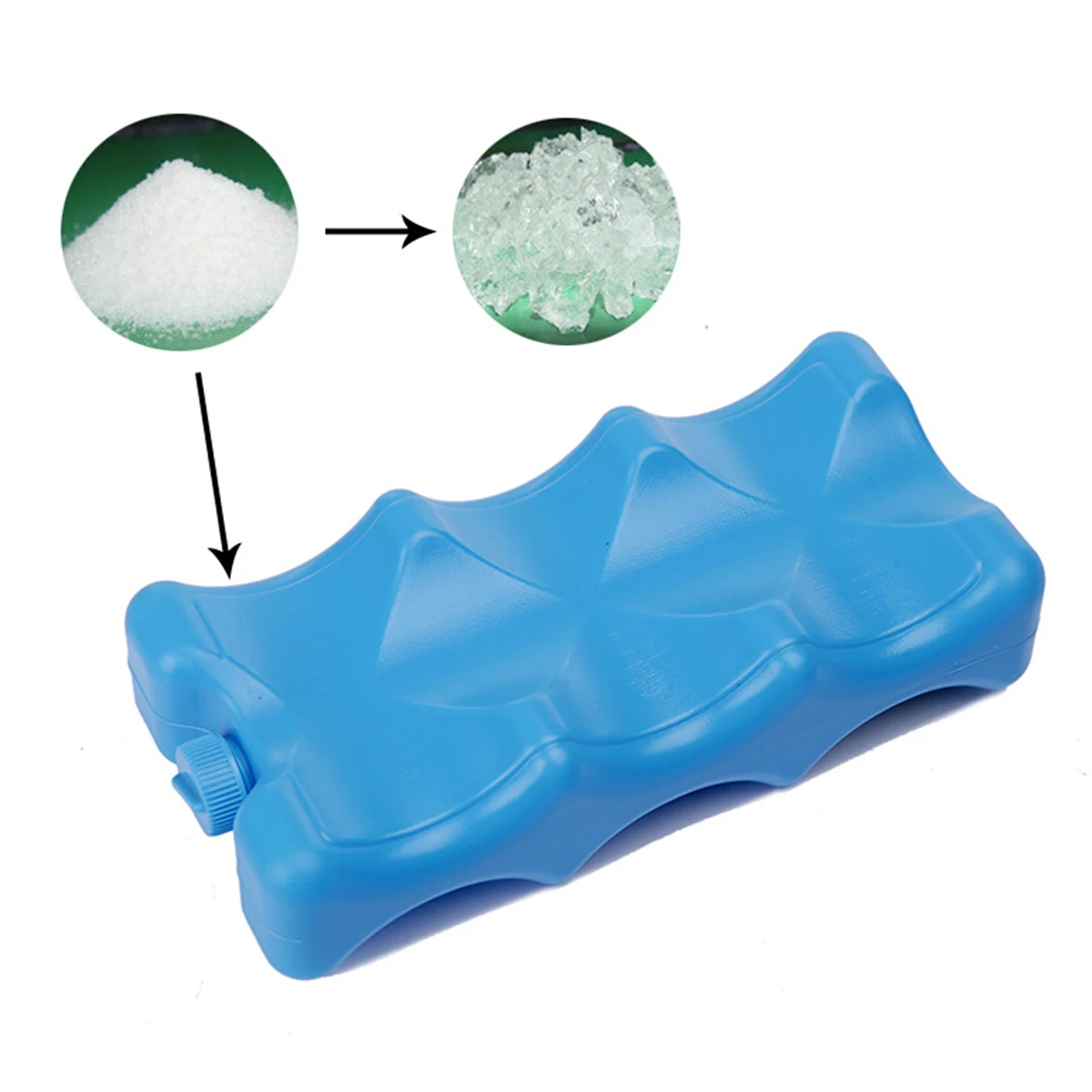 

Water Filled Blue Ice Box 20x10 5x5 2cm Food Grade PP Reusable Cooler Pack Kitchen Storage Containers Ice Container Non Toxic