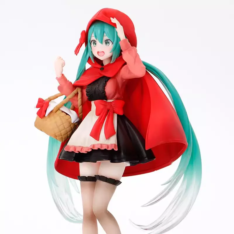 In Voorraad Originele TAITO Hatsune Miku Wonderland Little Red Anime Figuur Verjaardagscadeau Model Collectie Pop Ornamenten
