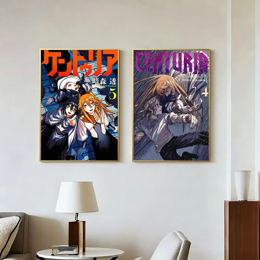 Anime Classic Japanese C-Centuria Poster Peel And Stick Wall Art Self Adhesive PP Waterproof Wall Decor Living Room Bedroom Gift