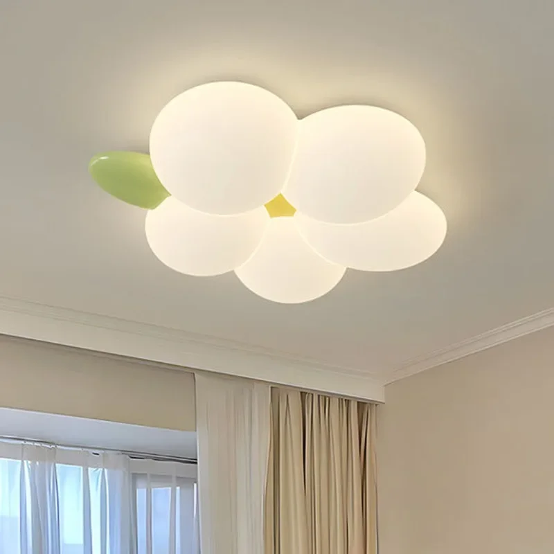 

Eye protection cream wind rabbit flower light modern simple bedroom light children's room bedroom led ceiling light
