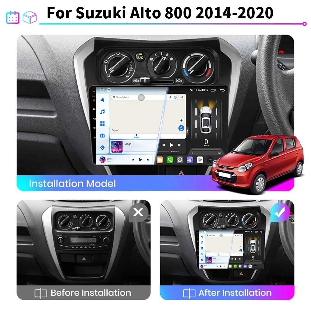 

Car Radio Multimedia Player Android 14 Stereo Video GPS Navigation For Suzuki Maruti 800 2014 - 2019 2020 Auto Carplay WIFI 4G