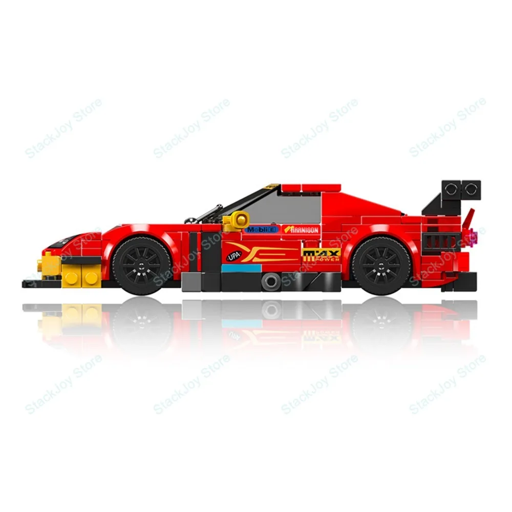 MOULD KING 470pcs Hypercar City Car Building Blocks Kendaraan Balap Teknis Olahraga Mainan Edukasi Dekorasi Hadiah Natal