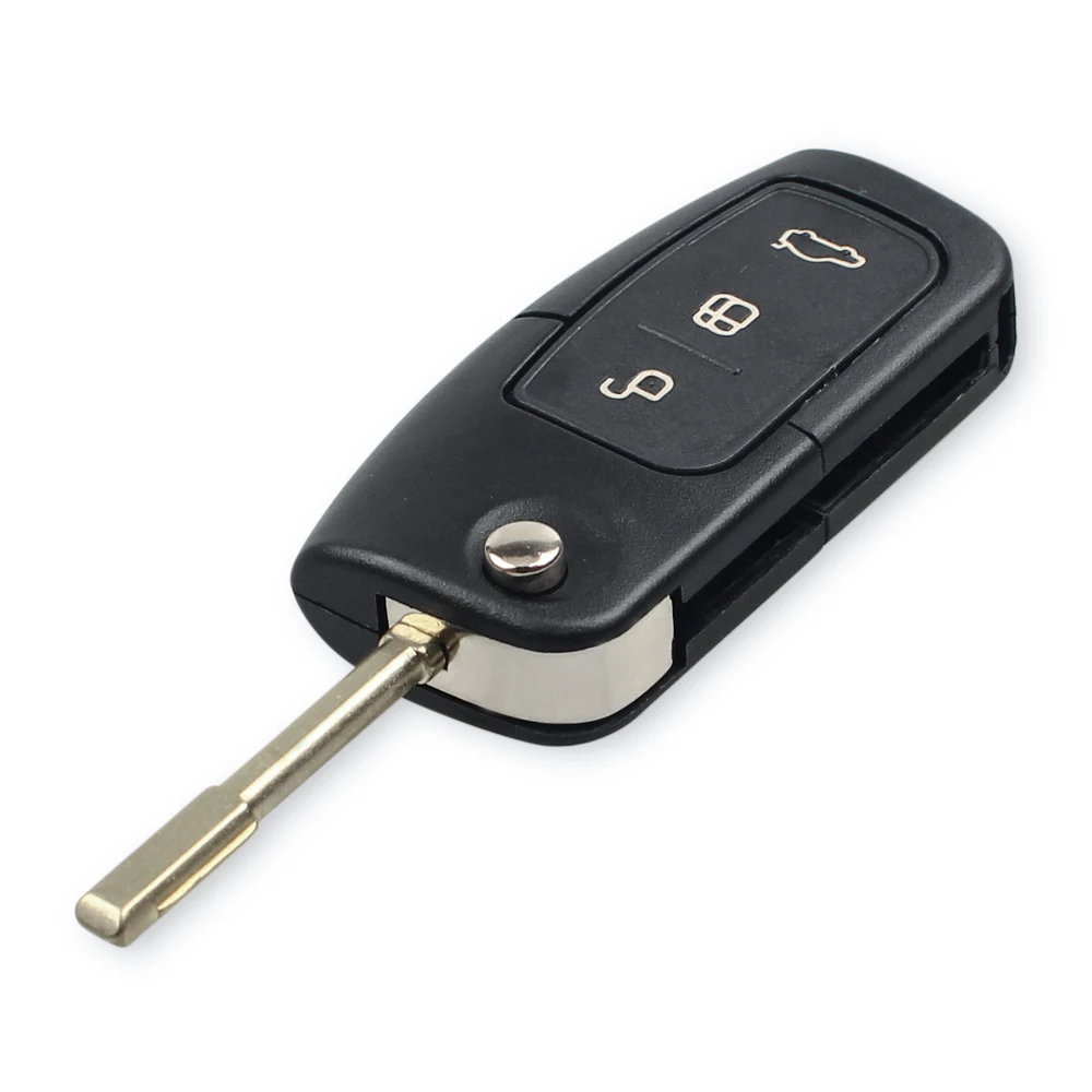 With Cutting Service 433Mhz ID60/63 Chip Car Remote Key For Ford Fusion Focus Mondeo Fiesta Galaxy HU101/FO21 Blade Vehicle Key 3