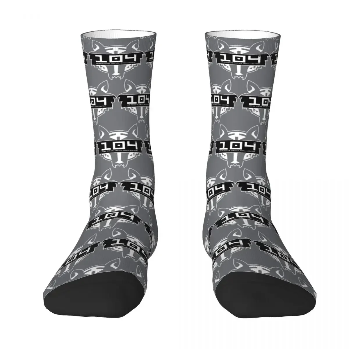 104th Wolf Pack Battalion Logo Socks Harajuku High Quality Stockings All Season Long Socks Accessories for Man's Woman's Gifts