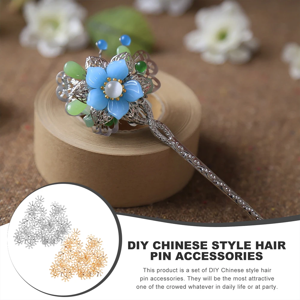 

50 шт., аксессуар для головного убора с бутоном цветка «сделай сам», прочная медная шпилька, материал, легкая заколка для волос, декор для свадебного ремесла, ювелирные изделия