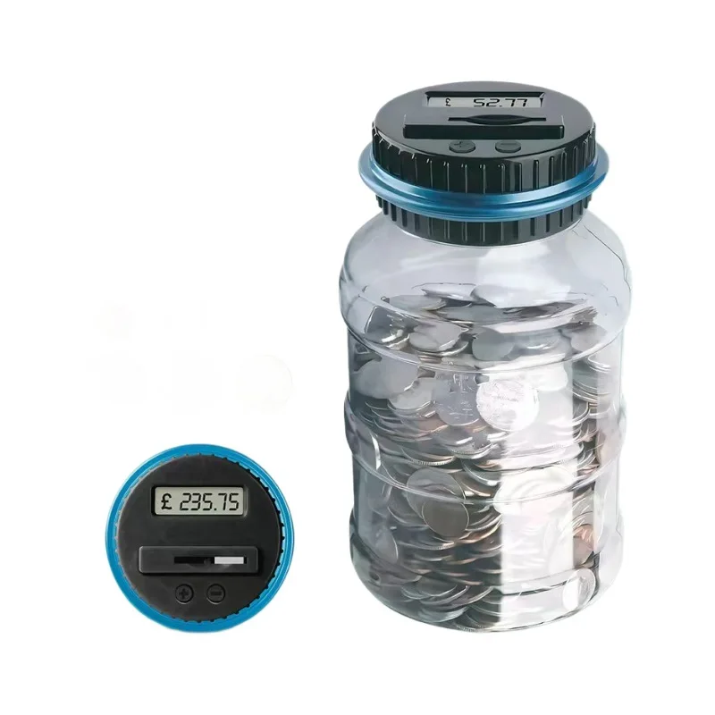 لعبة حصالة الخنزير الإبداعية الذكية العد 1.8 لتر جنيه الدولار اليورو فقط لا يمكن أن توفير بنك الخنزير #6