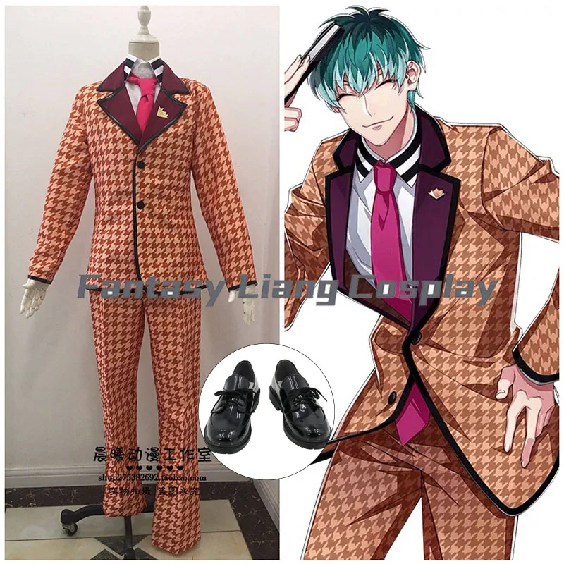 Костюм для косплея Hifumi Izanami из аниме Hypnosis Mic DRB Division Rap Battle, парик, обувь, наряд для Хэллоуина, карнавала, вечеринки
