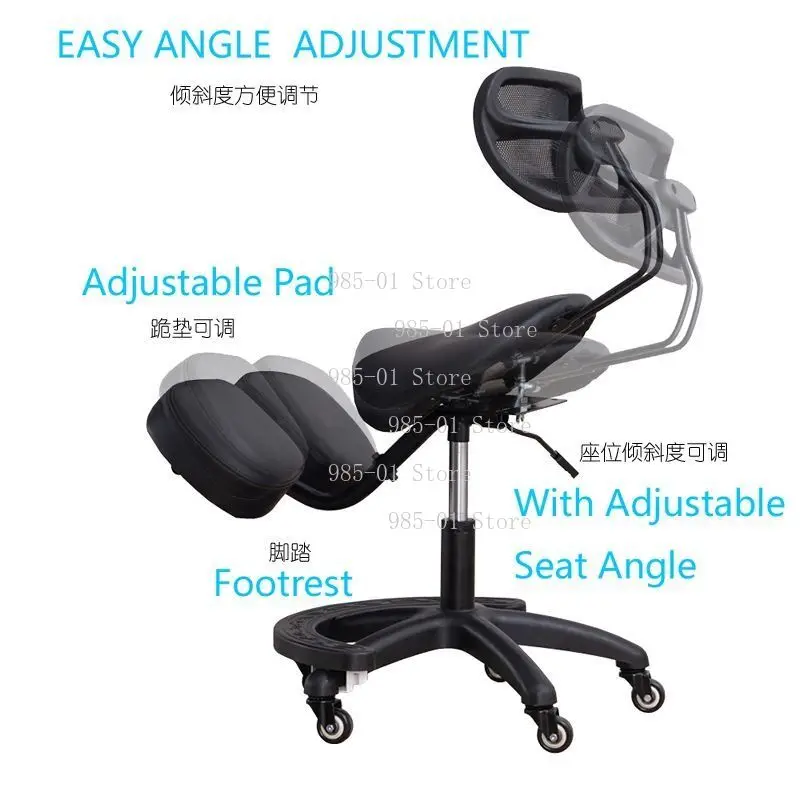 Ergonomic Knee Chair with Wheels Posture Corrector for Home Office Student Adult