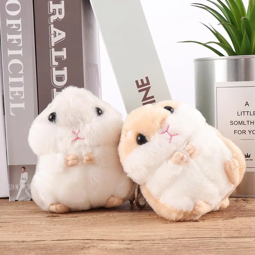 Creatief dier schattig zacht pluche sleutelhanger muis speelgoed hamster pop verjaardagscadeau