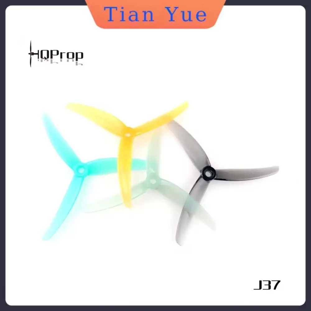 

2Pairs HQPROP J37 Juicy Propeller 4.9x3.7x3 FPV Racing Durable RC Aircraft Propellers for High-Speed Flight