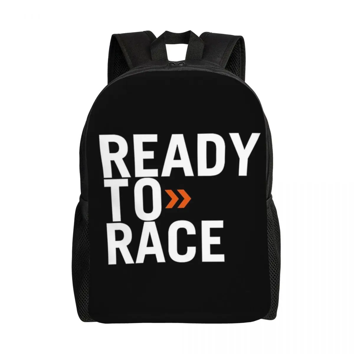 

Ready To Race Laptop Backpack Men Women Casual Bookbag for College School Students Racing Sport Bags