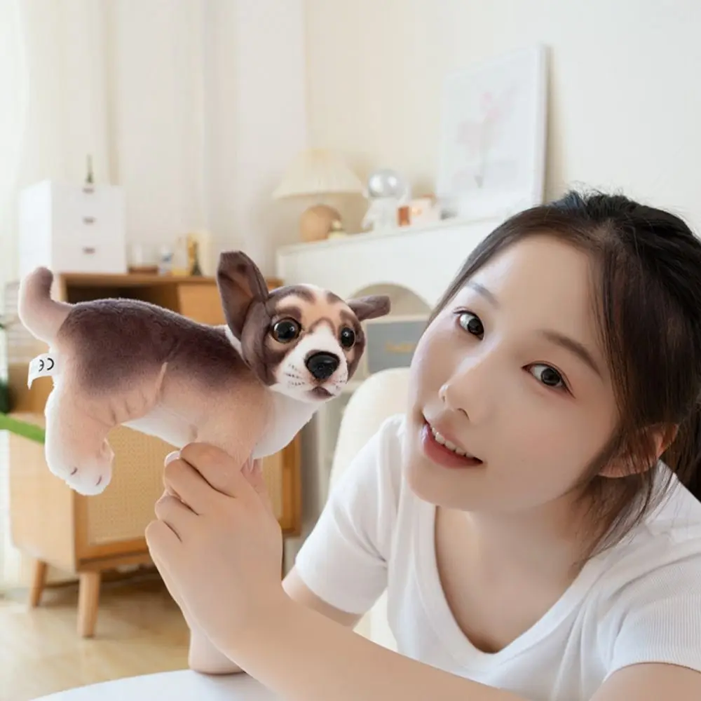 Animal de pelúcia dos desenhos animados brinquedos do cão filhote de cachorro husky golden retriever pelúcia cão bonecas labrador chihuahua simulação cão