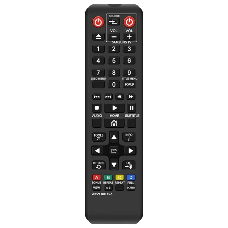 AK59-00149A Remote Control Replacement for Samsung DVD Blu-Ray Player BDF5100/ZA BD-ES5300 BD-FM51 BD-FM57C BD-H5100