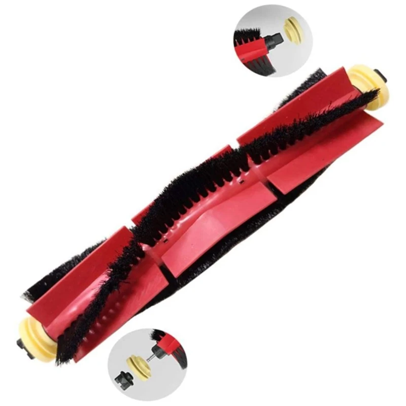 A09G-Detachable Main Roller Brush + Cleaning Brush for Xiaomi Roborock Vacuum Cleaner S4 S5 S6 Max S50 S60 E35 E25