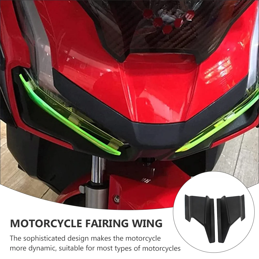 2 Pcs Fixed Wind Wing Motorcycle Spoiler Fairing Winglets Motorbike Side Body