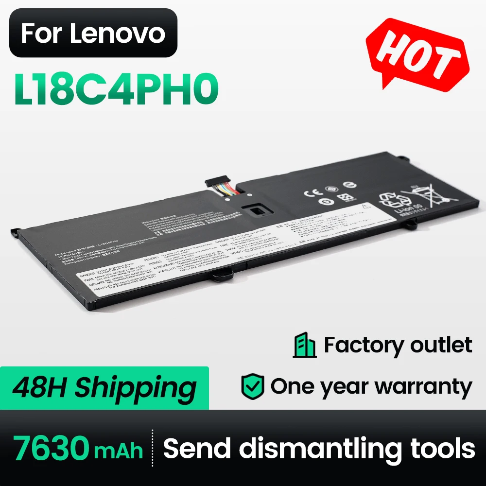 Keyuan L18C4PH0 Genuine L18M4PH0 60Wh Battery for Lenovo Yoga C940-14/C940-14IIL SP/A Laptop Battery 7820mah