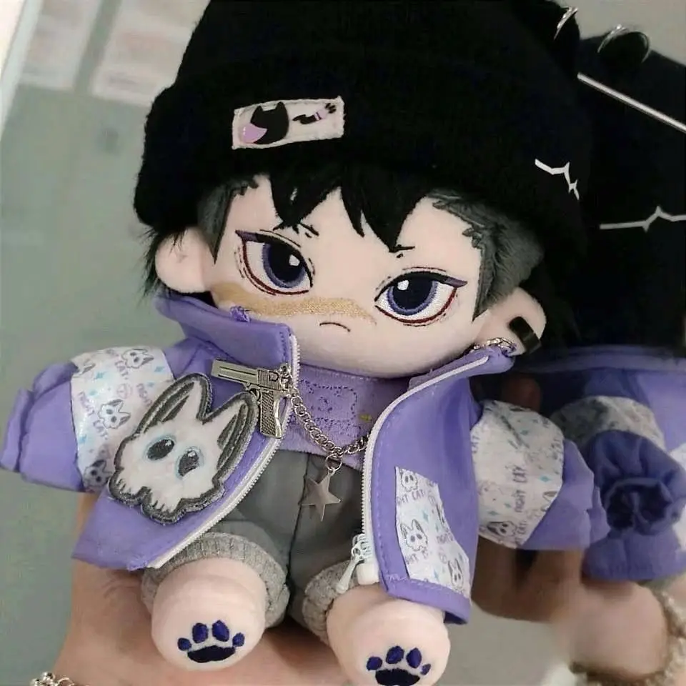 20CM Demon Slayer Shinazugawa Genya Sanemi Plush Doll Body Cute Kibutsuji Muzan Iguro Obanai Dress up Stuffed Toy Birthday Gift