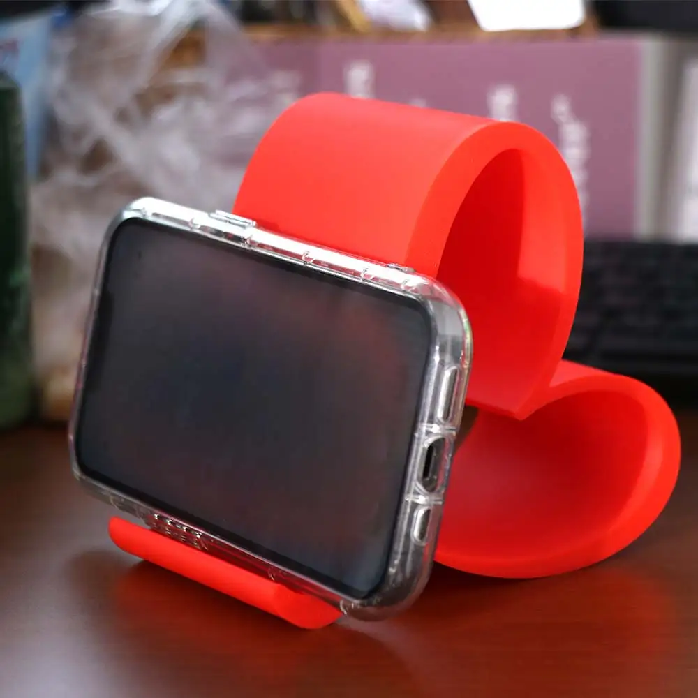 

PLA Heart Shaped Phone Stand Aesthetic Multi-functional Love Mobile Phone Holder Anti-slip Ins Girl Desk Lazy Bracket