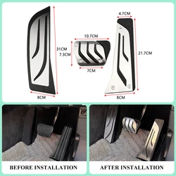 RHD Car Pedals for BMW 1 2 3 4 Series F20 F21 F22 F30 F31 F34 F32 GT 318 320i Car Accelerator Brake Clutch Dead Foot Rest Pedal