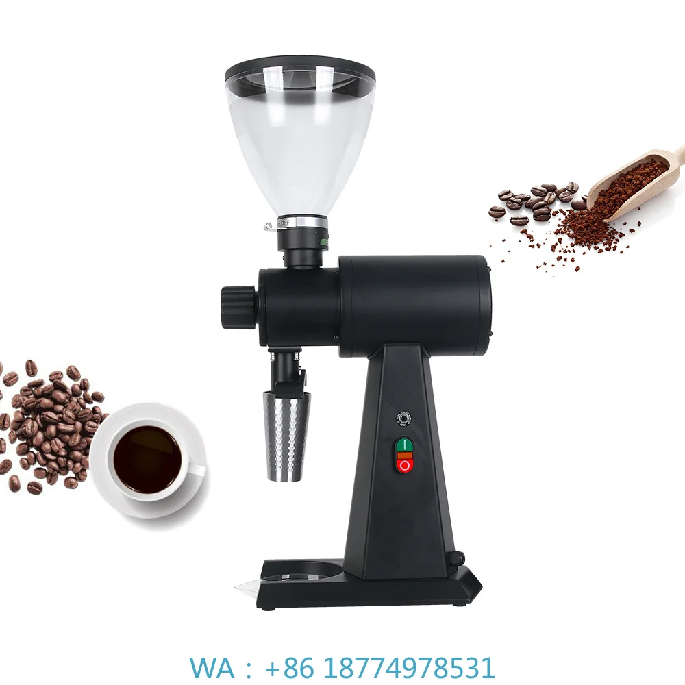 1. 98Mm Large Commercial Coffee Grinder Professional Stainless Steel Flat Burr For Espresso Coffee Bean Processing