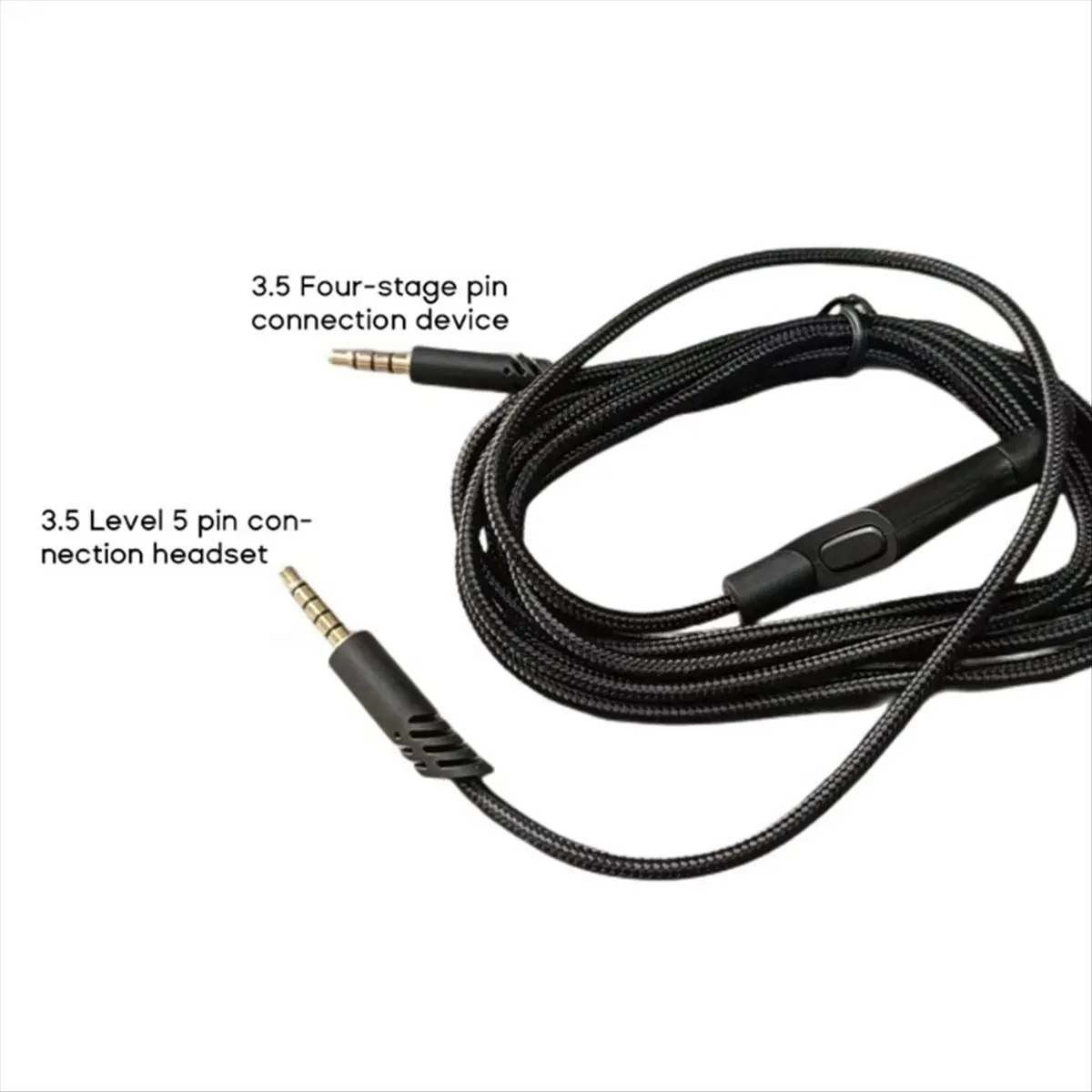 SCLS Replacement Headset Cable 3.5mm Volume Control Wear- Gaming Headset Wirefor Astro A40TR/A40/A10 Headsets,Pulley